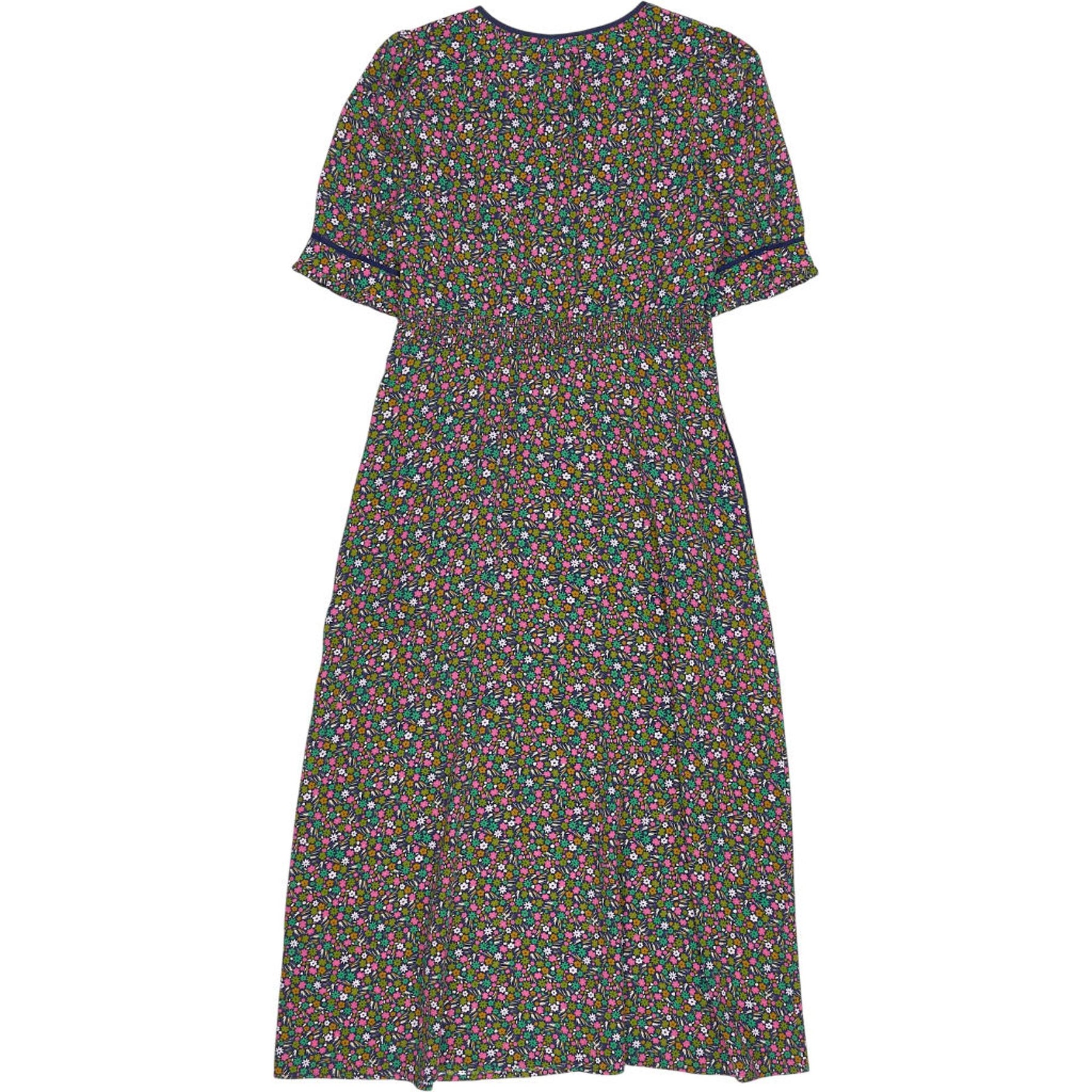 WYSE Floral Silk Midi Dress