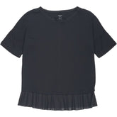Marc Cain Black Ruffled Hem Top
