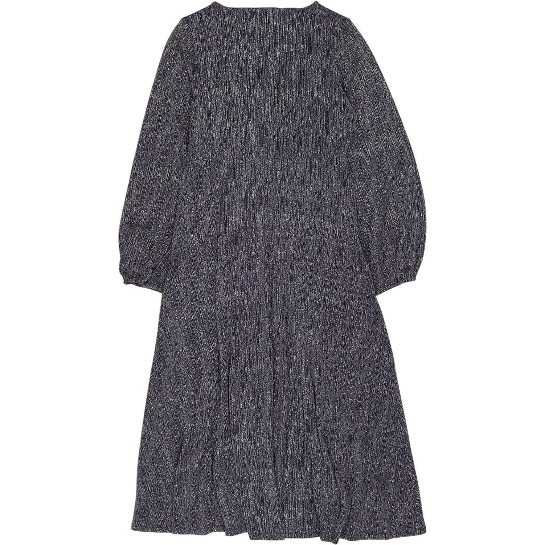 WYSE  Midnight Silver Claudia Crinkle Dress