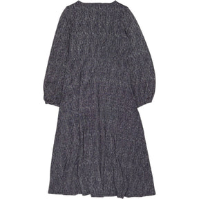 WYSE  Midnight Silver Claudia Crinkle Dress