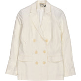 Baukjen White Whitley Linen Blazer