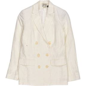 Baukjen White Whitley Linen Blazer