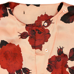 Mother of Pearl Floral Red Viscose Maxi Dress