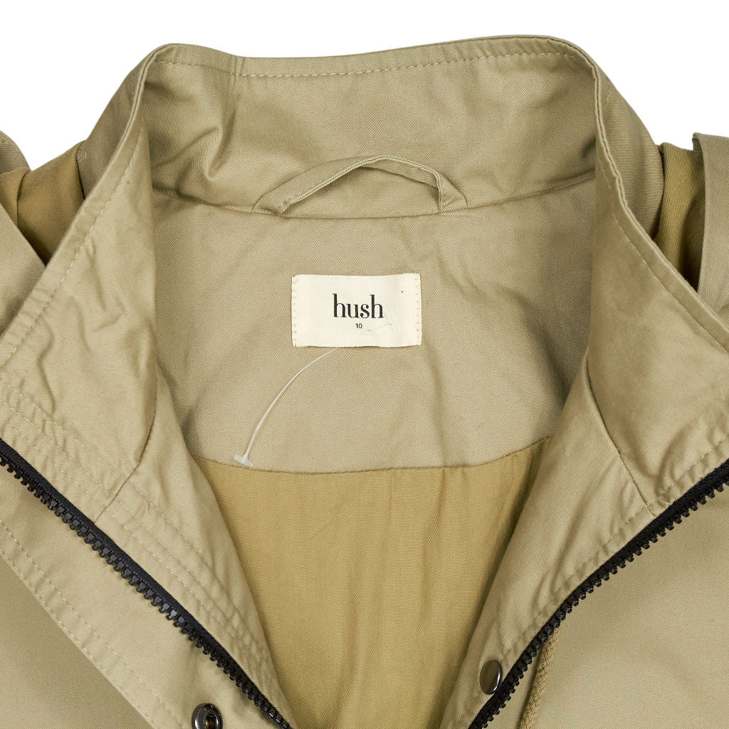 Hush Beige Allie Cotton Parka Jacket
