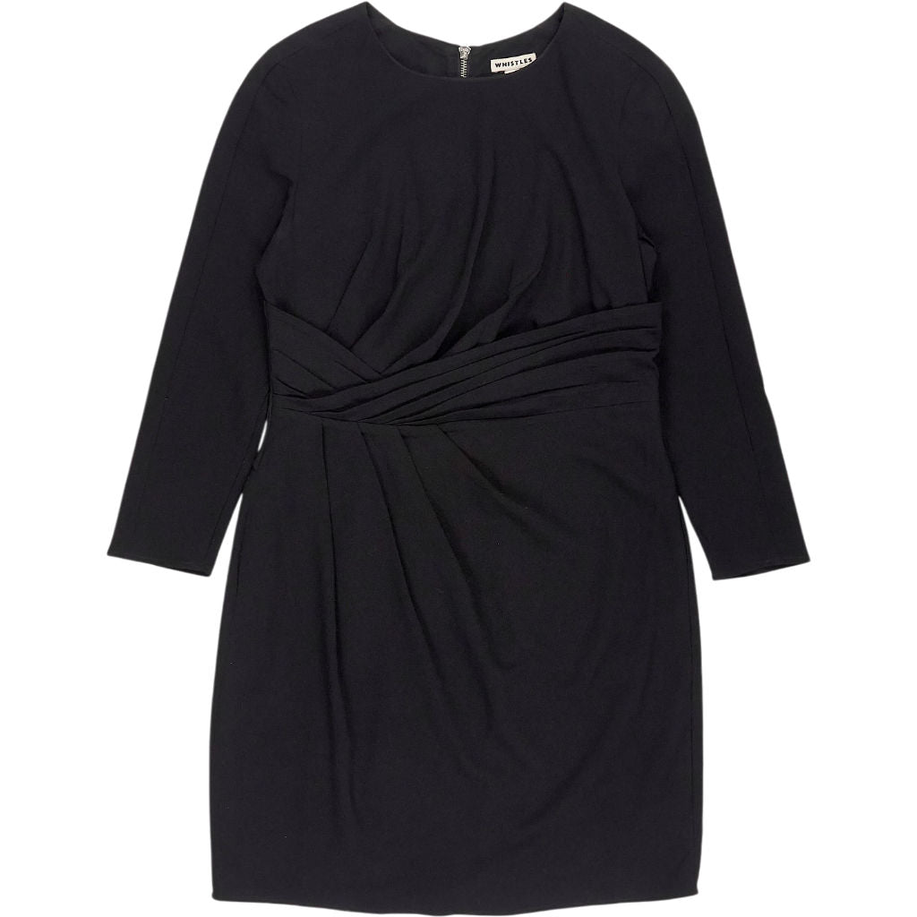 Whistles Black Long Sleeve Dress
