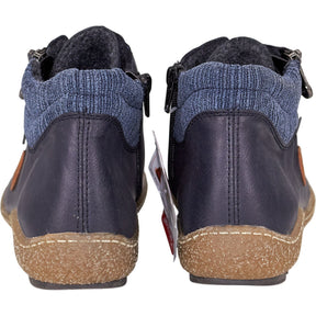 Rieker Blue Zip Sneakers