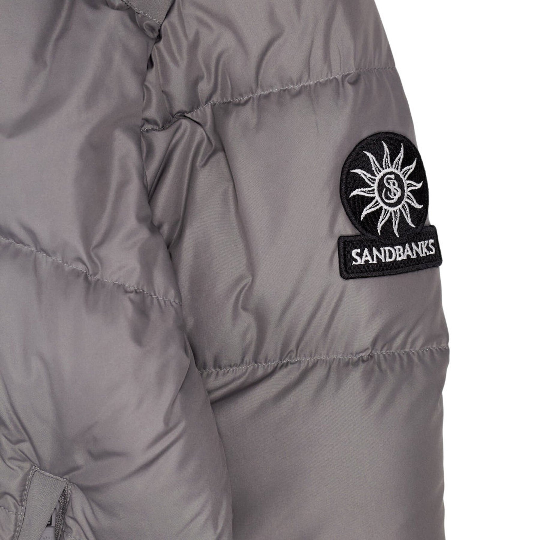 Sandbanks Grey Peninsula Puffer Jacket