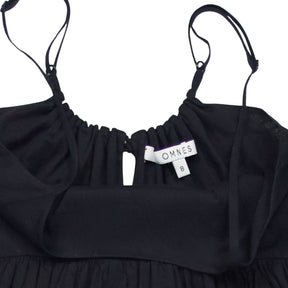OMNES Black Maxi Dress