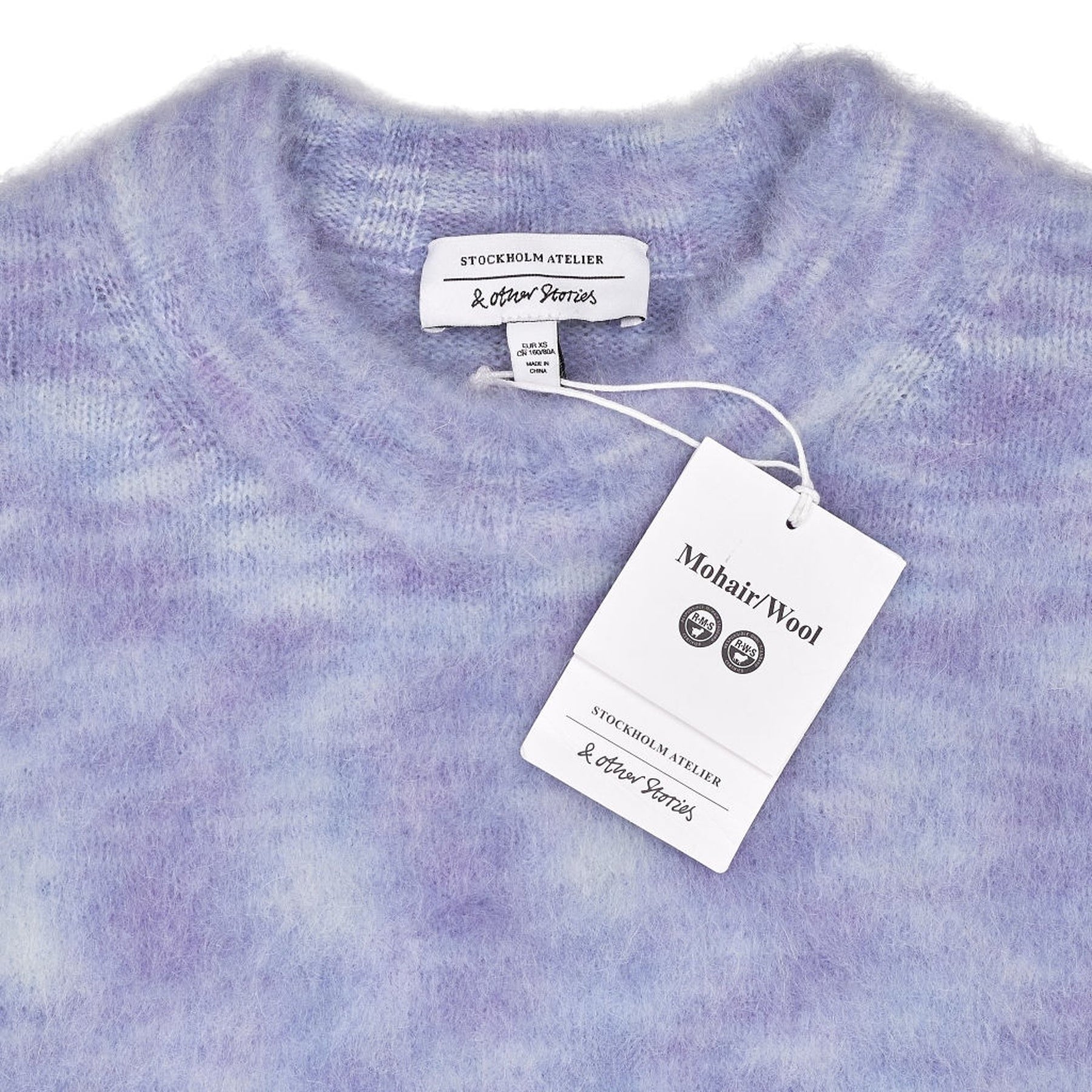 & Other Stories Lilac Mohair Wool Jumper