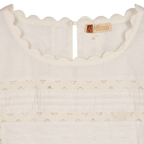 WYSE White Cotton Blouse