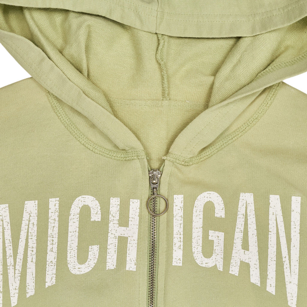 New Look Green Michigan Hooded Sweatshirt