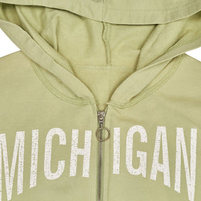 New Look Green Michigan Hooded Sweatshirt