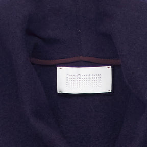 Harris Wharf London Navy Wool Coat