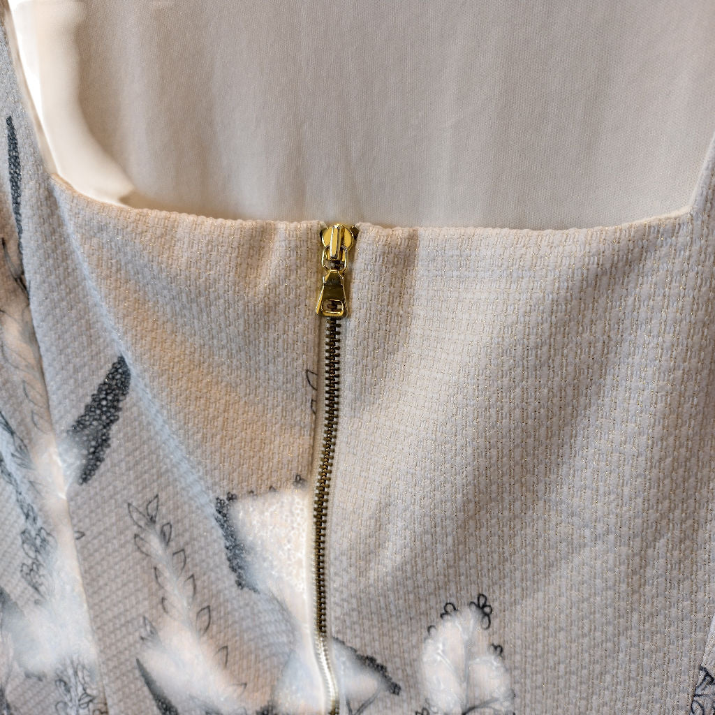 Per Una Ivory Floral Midi Dress