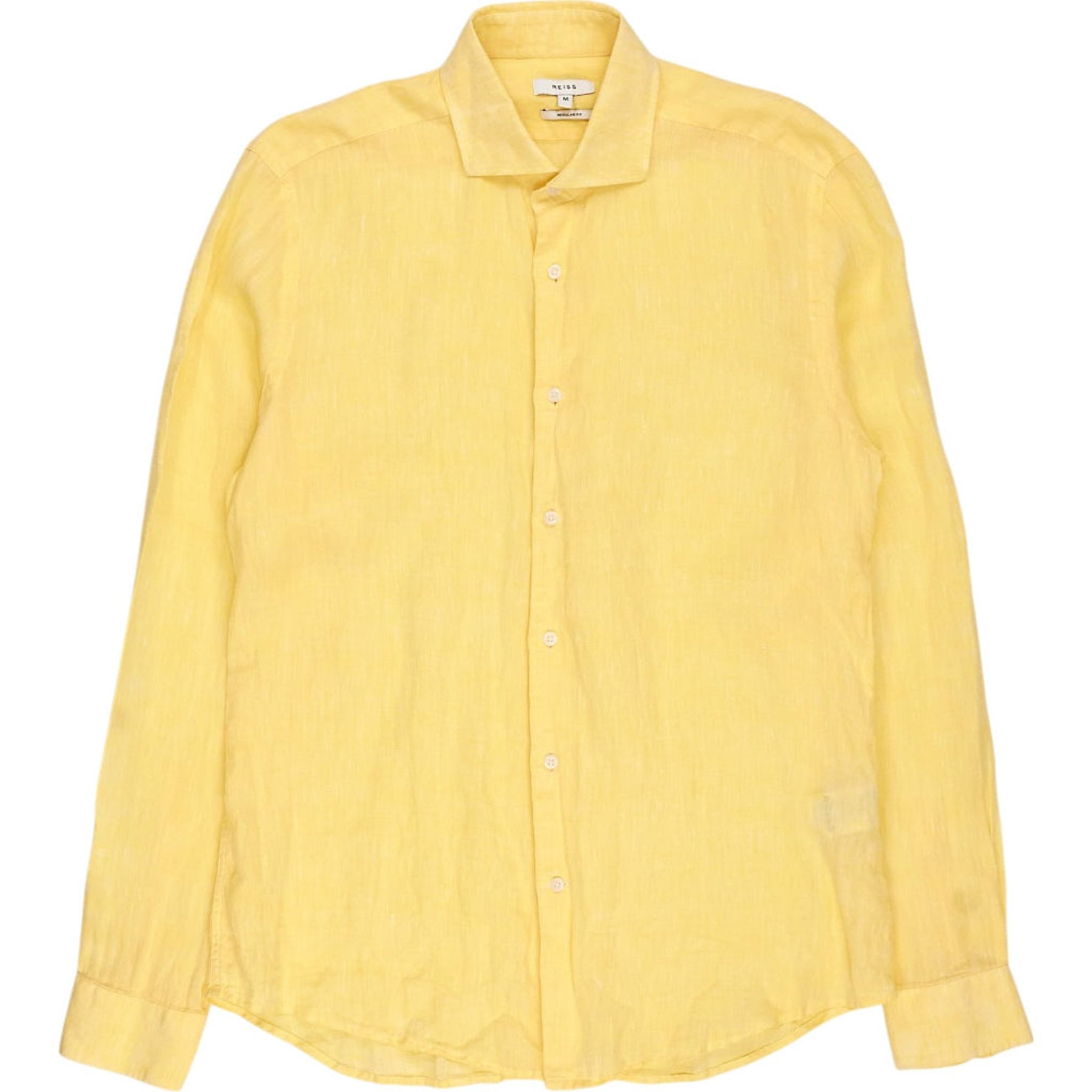 Reiss Yellow Linen Shirt