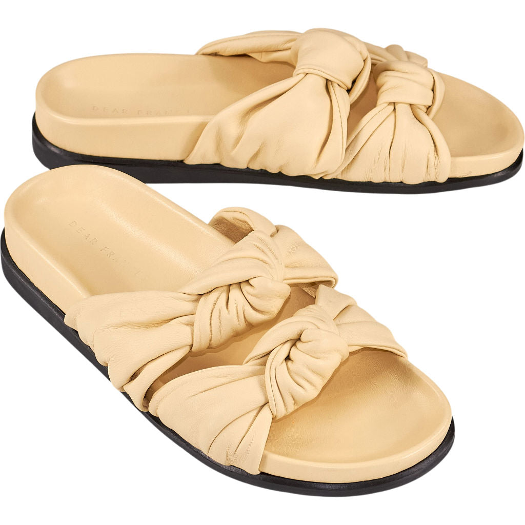 Dear Frances Beige Knotted Sandals