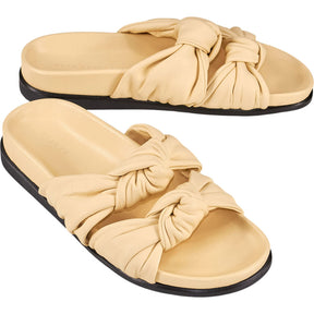 Dear Frances Beige Knotted Sandals