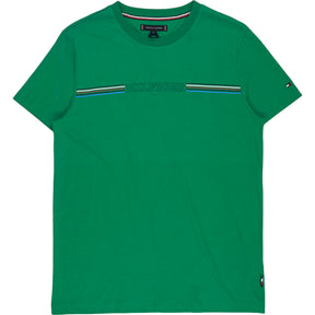 Tommy Hilfiger Green Stripe Chest Tee