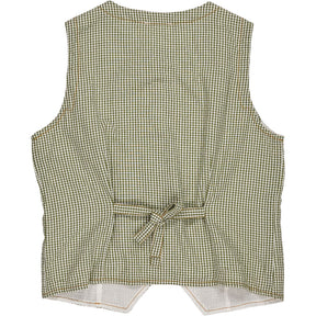 Bonté Green Check Bright Waistcoat