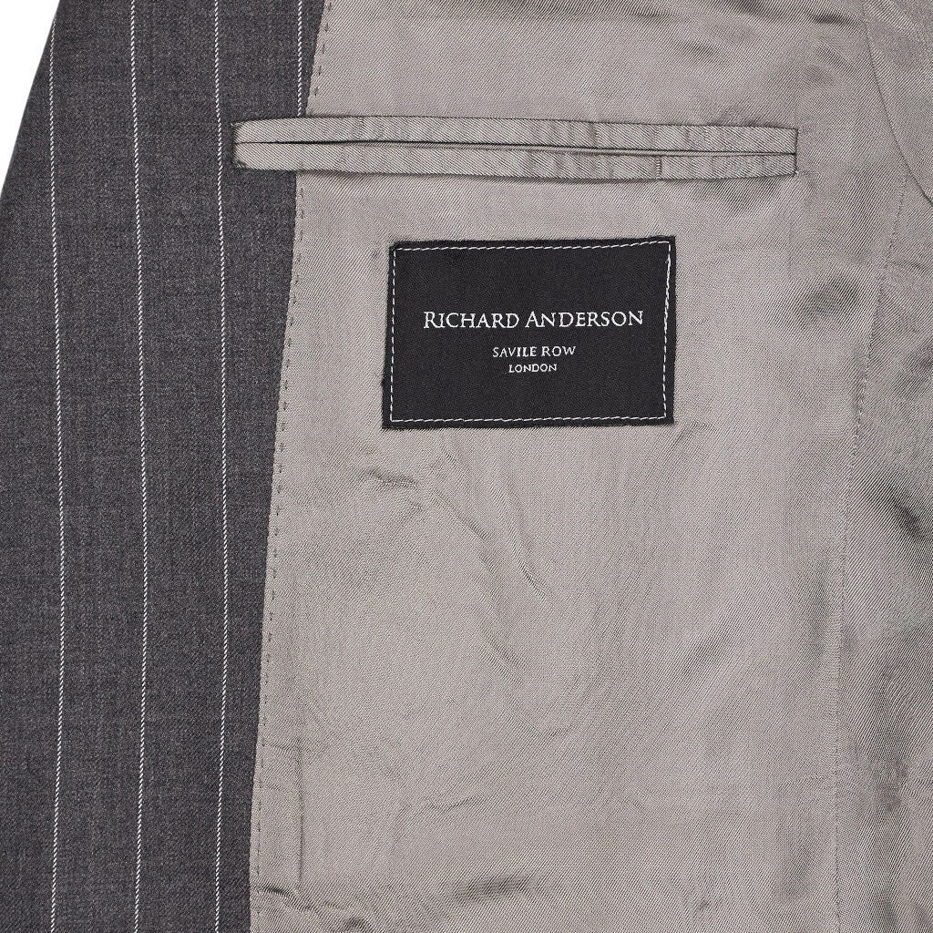 Richard Anderson Grey Pinstripe Suit