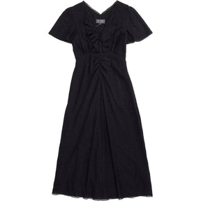 Wyse Black Lace Midi Dress