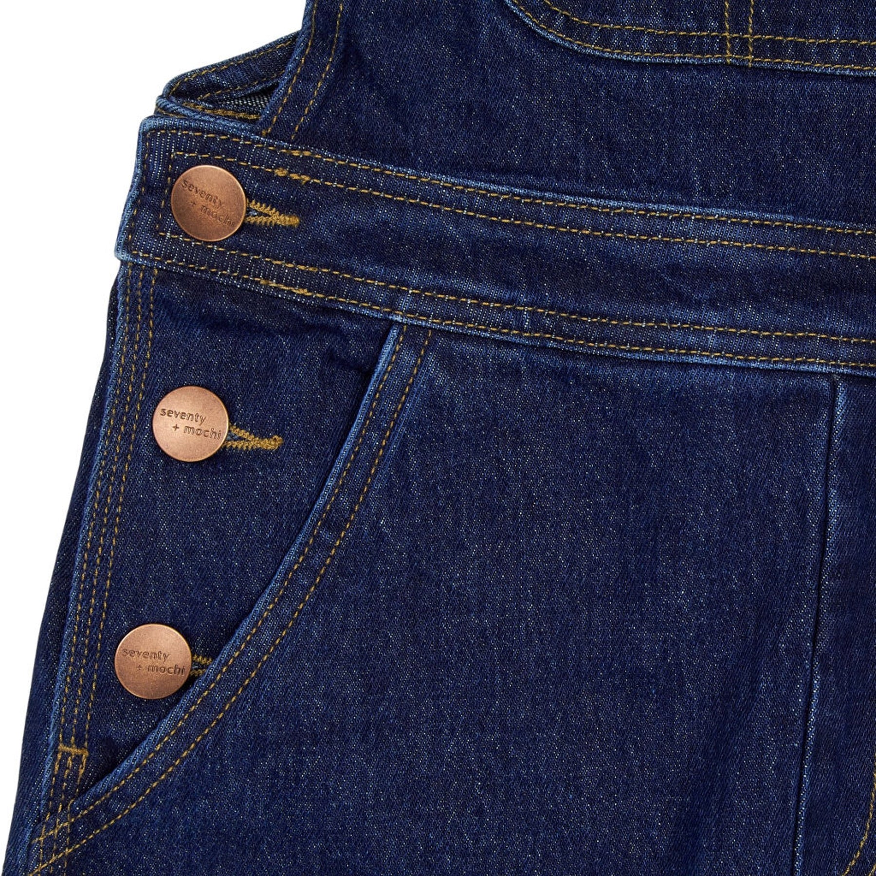 Seventy + Mochi Blue Suki Dungarees