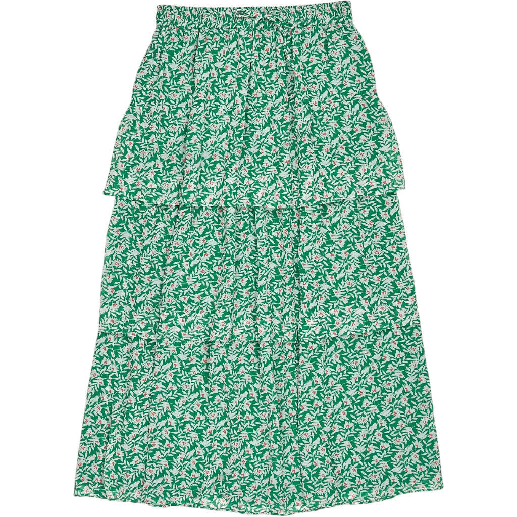 Hush Green Hallie Layered Floral Skirt