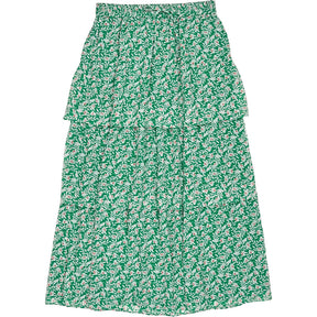 Hush Green Hallie Layered Floral Skirt