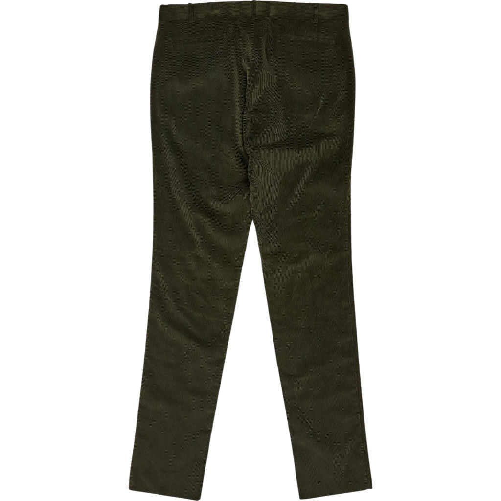 Anderson & Sheppard Green Corduroy Trousers
