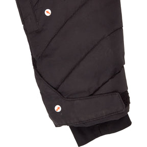 Billabong Black Quilted Jacket with Faux Fur Hood
