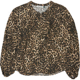 Baukjen Brown Leopard Print Claudia Blouse