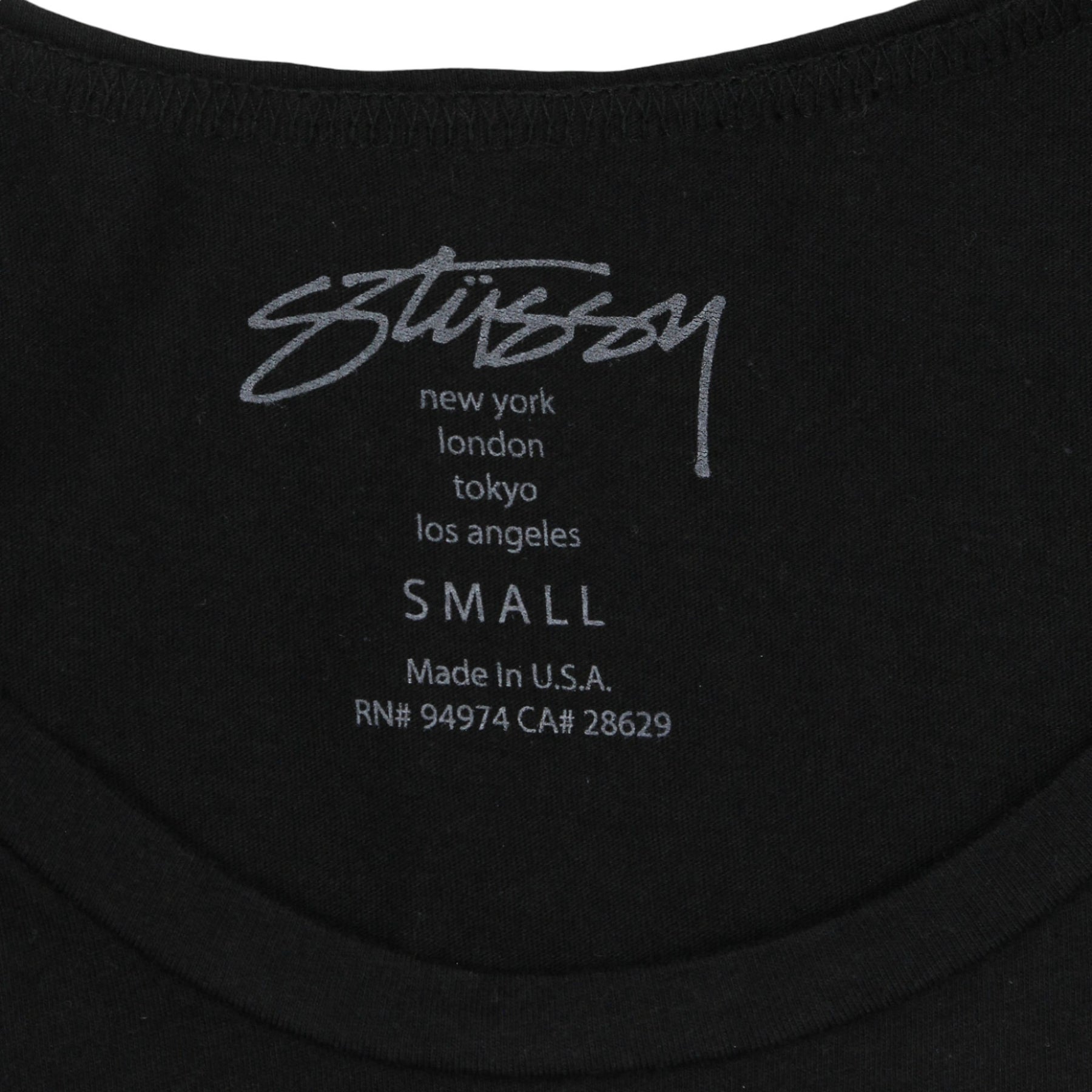 Stussy Black Certified Dope Crop Tank