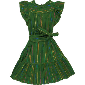 Kirei Green Striped Dress
