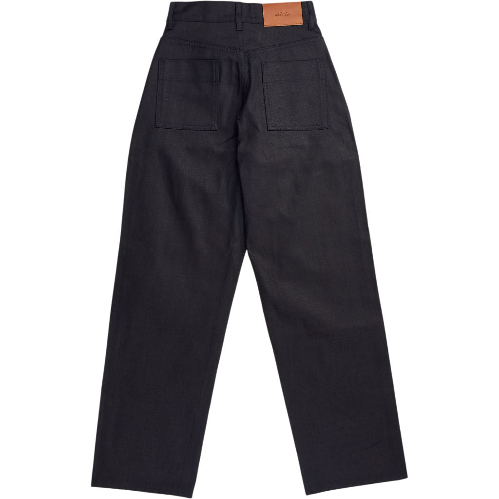 Studio Nicholson Black Selvedge Denim Boyfriend Pants