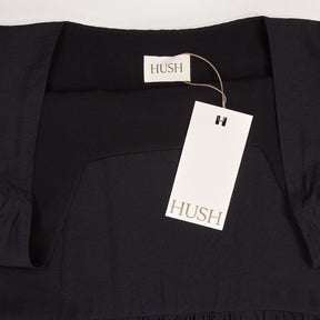 Hush Black Square Neckline Midi Dress