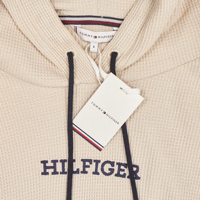 Tommy Hilfiger Cream Waffle Hoodie