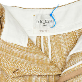 Forte Forte Gold Striped Trousers