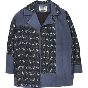 By Walid Blue Patterned Jacket