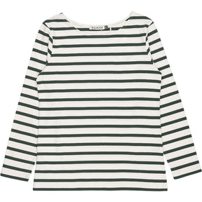 Baukjen White Green Striped Ashley Top