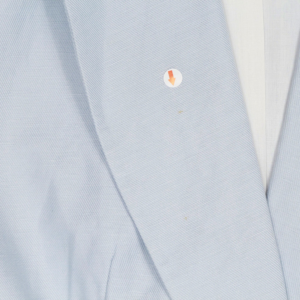 Zara Light Blue Linen Short Sleeve Blazer