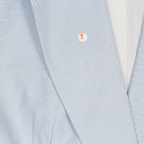 Zara Light Blue Linen Short Sleeve Blazer