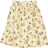 Handmade Yellow Printed Skirt