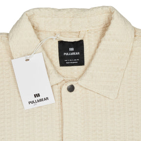 Pull & Bear Cream Cotton Jacket