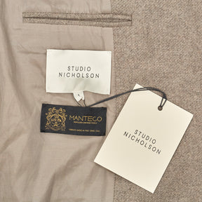 Studio Nicholson Light Brown Boxy Tailored Jacket