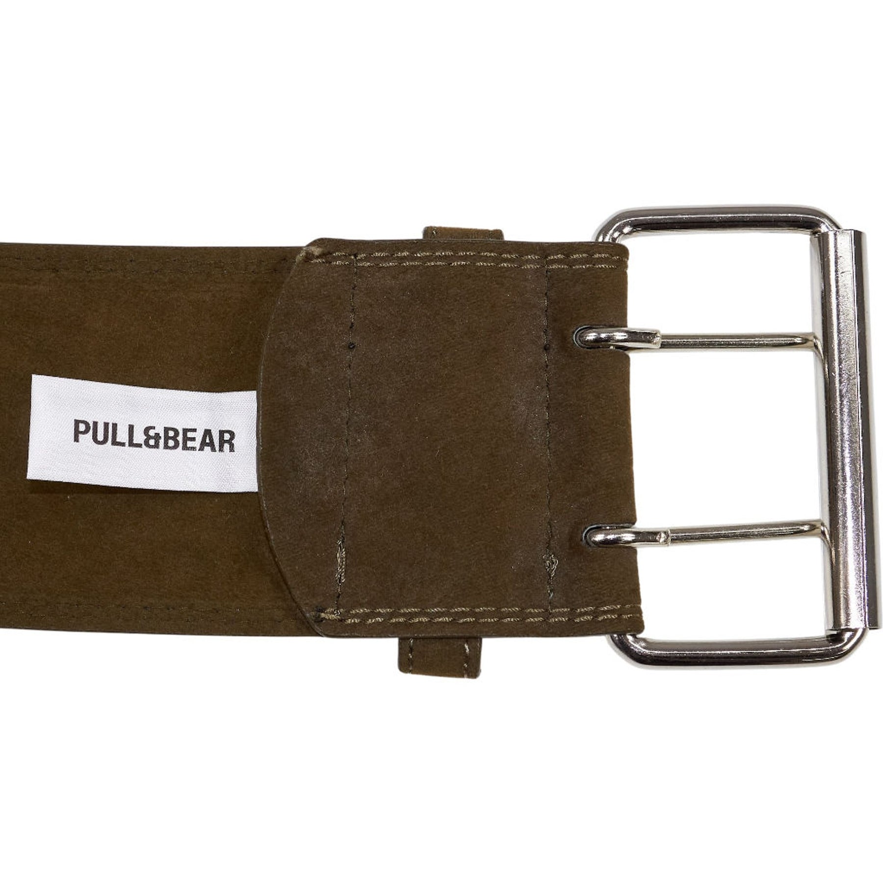 Pull & Bear Khaki Wide Belt