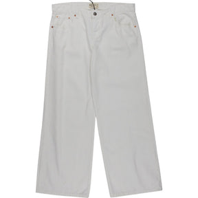 Motel White Low Rise Parallel Jeans