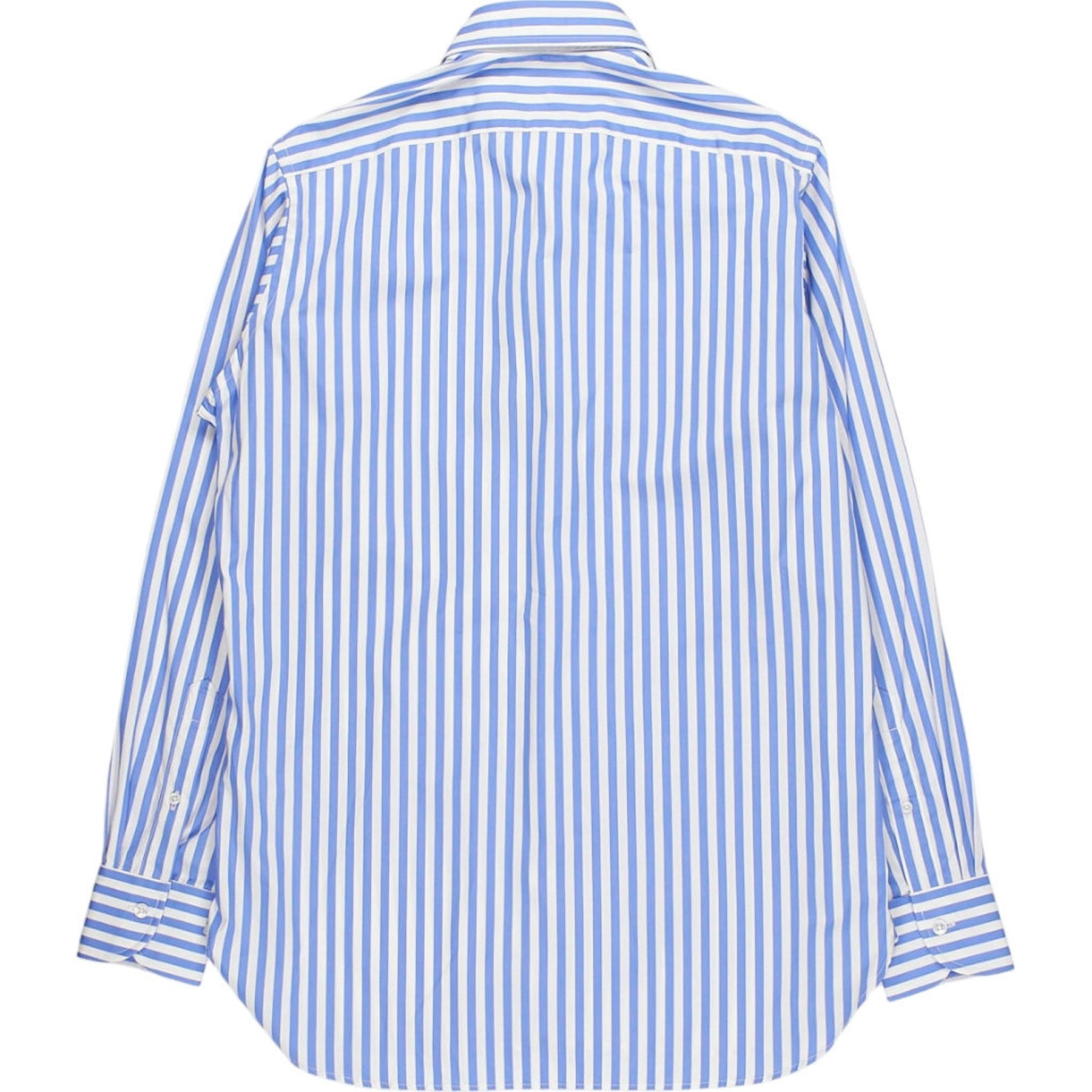 Drake's Blue White Striped Shirt
