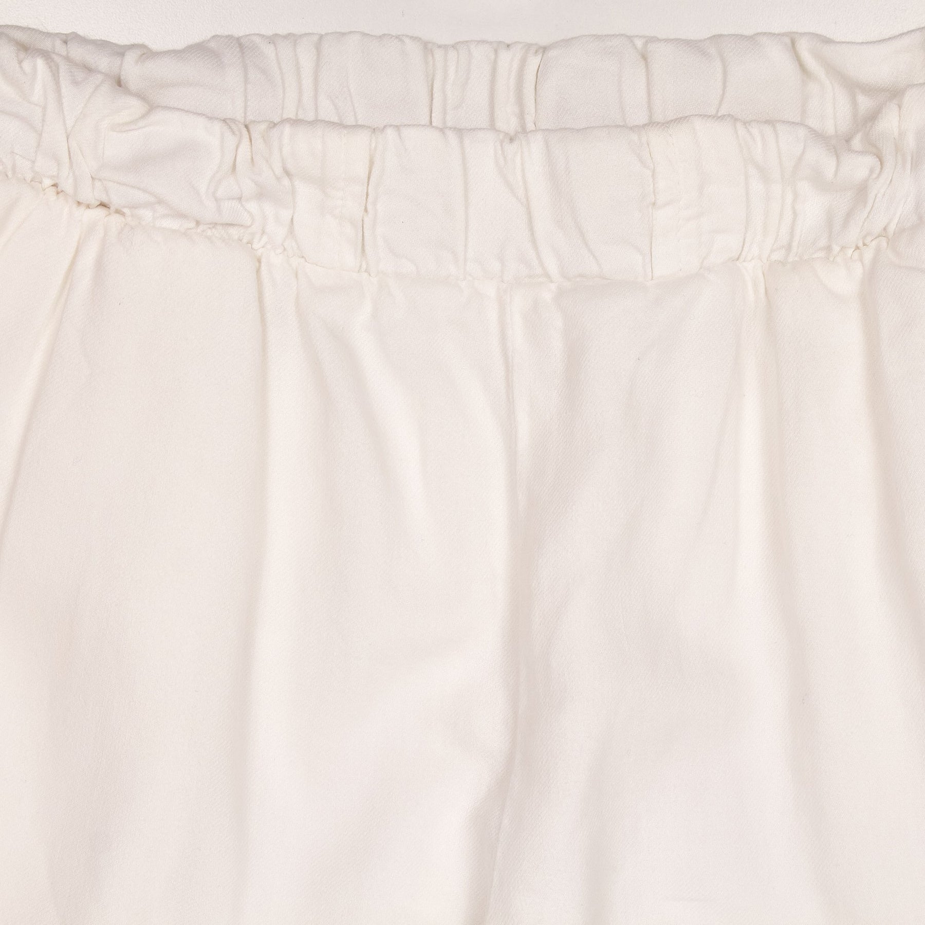 Bella Dahl White Elastic Waist Trousers