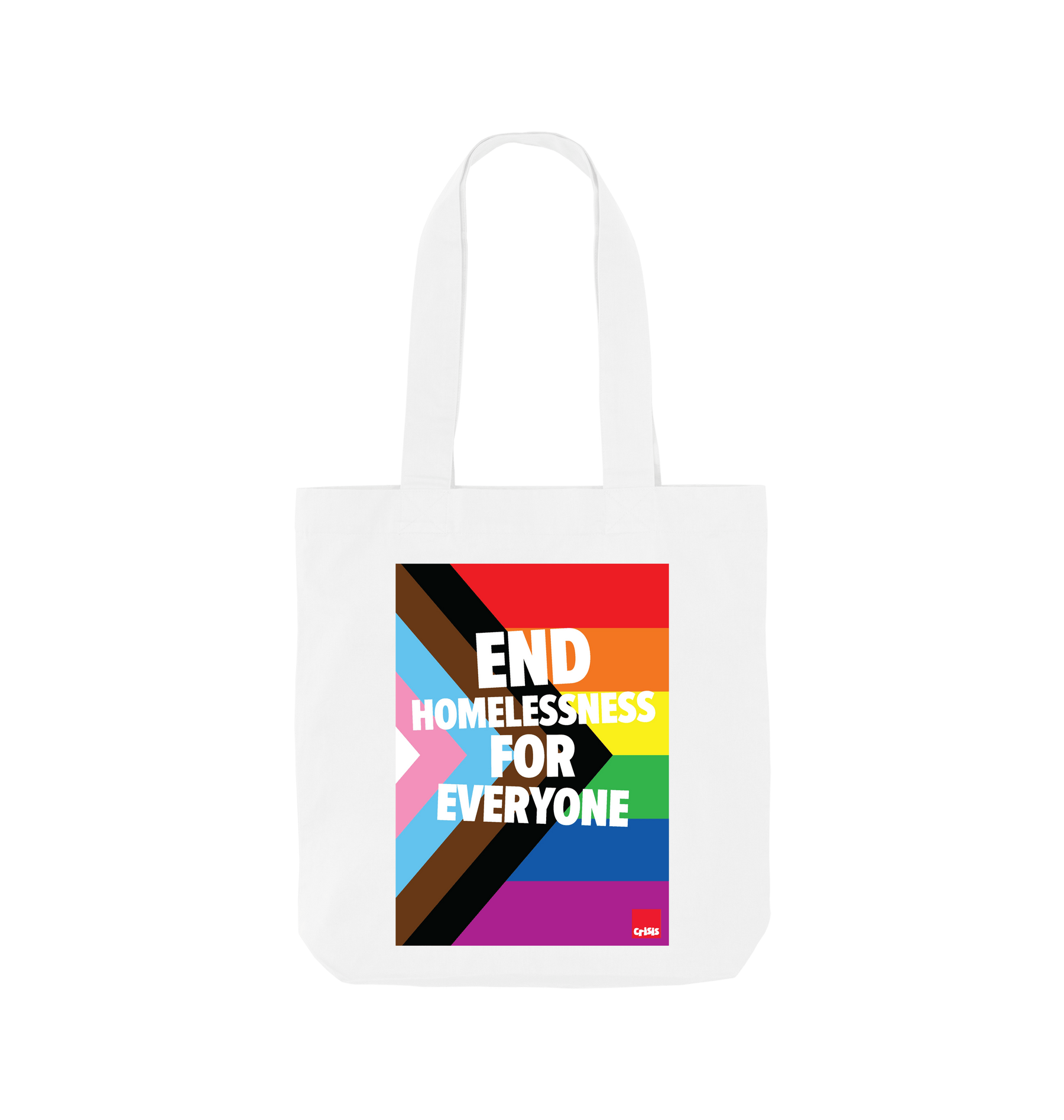 White Printed Bag Front