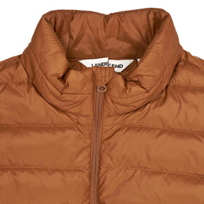 Lands' End Brown Quilted Gilet